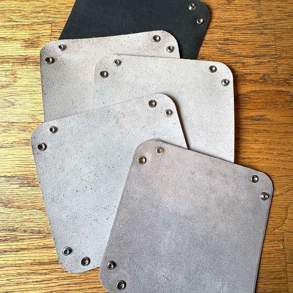 Leather Rivet Valet Catchall Tray - Picture 11 of 12